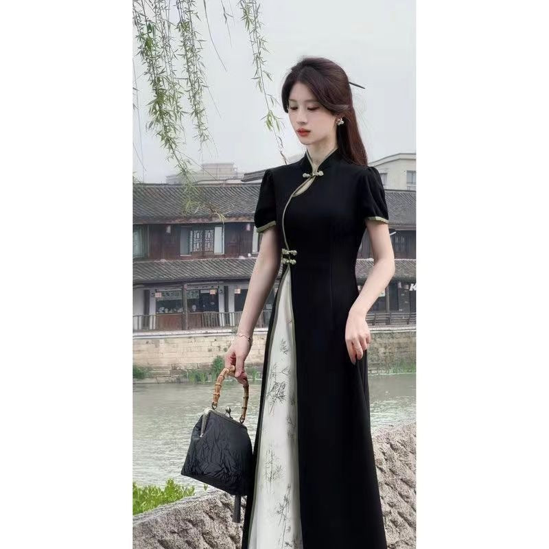 Womens Stylish Refined And Slimming New Chinese Style Dress