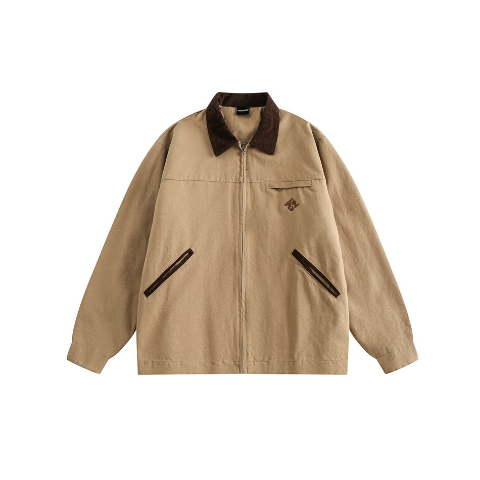 American Retro Washed Detroit Jacket Men