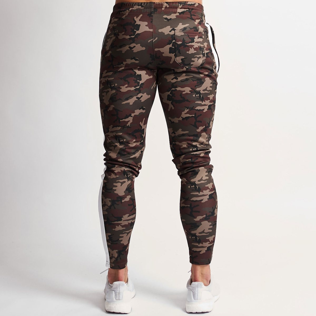 Stretch Side Stripe Camouflage Workout Training Pants