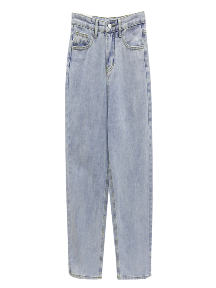 Women's Loose High Waist Slimming High Mopping Jeans