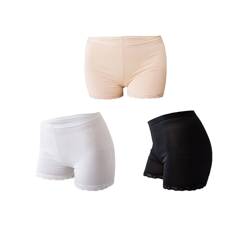 Women's Lace Solid Color Bottoming Shorts