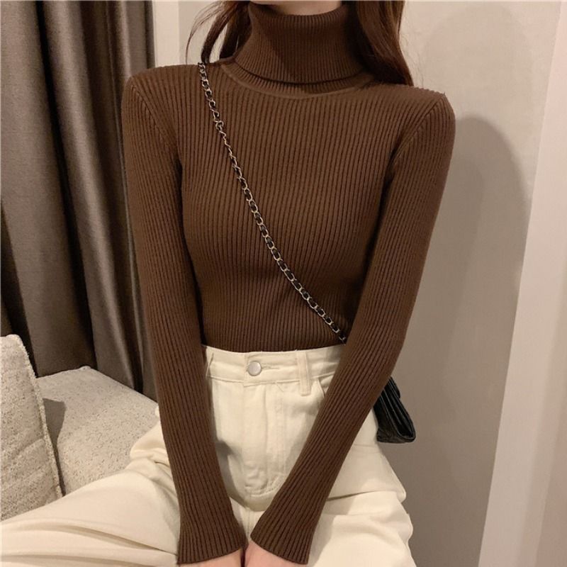 Turtleneck Knitted Sweater For Women AutumnWinter New Arrival