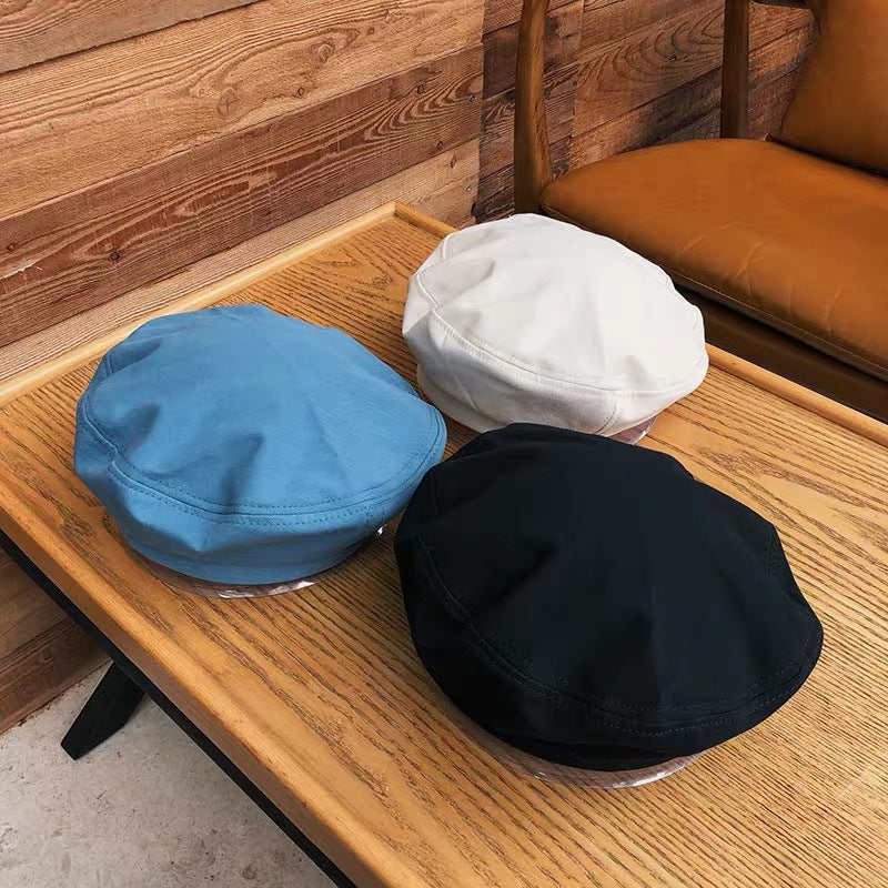 Women's Solid Color All-match Cute Retro Beret Hat