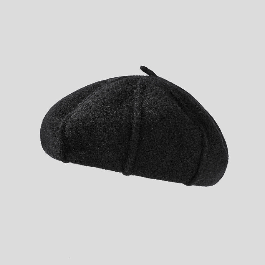 Japanese Simple Women's Cashmere Knitted Beret