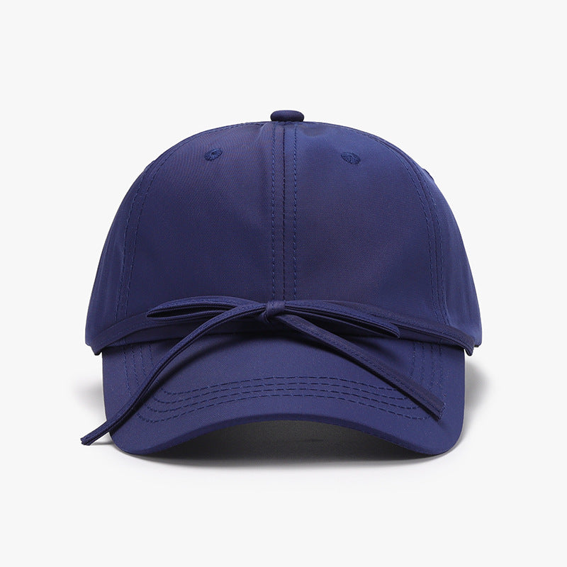 Spring And Autumn Bowknot Quick-drying Soft Top Women's Baseball Cap