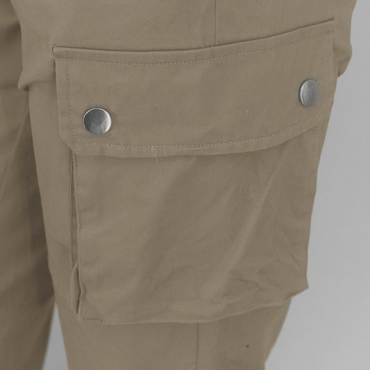 Sexy Tight-fitting Cargo High Waist And Tight Feet Trousers