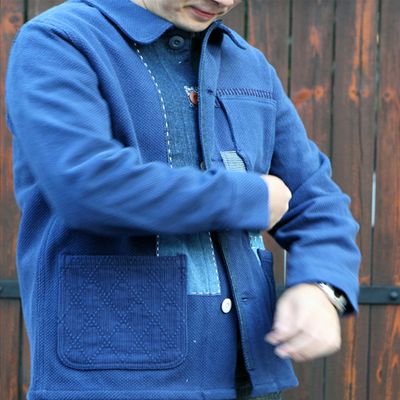 Japanese Retro Handmade Thorn Patchwork Jacket