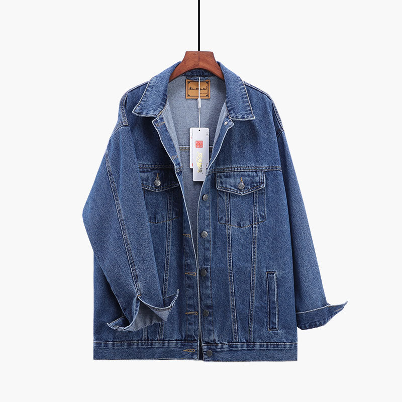 Couple Style Denim Coat Women Loose And Thin