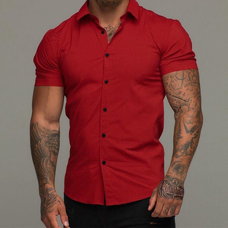 Muscle Men's Fitness Shirt Short Sleeve