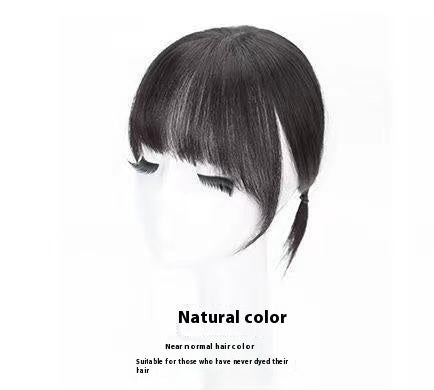 3d French Air Bangs Wig Set Female Head Seamless