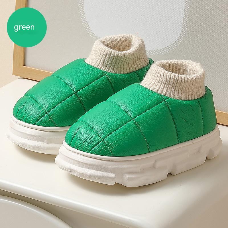 Poop Feeling Cotton Slippers Female Winter Indoor Home Non-slip