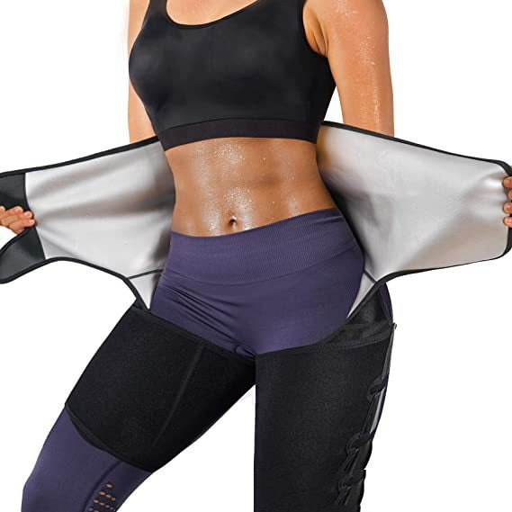 Three-in-one Violently Sweat Waistband Waist And Thigh Trimmer