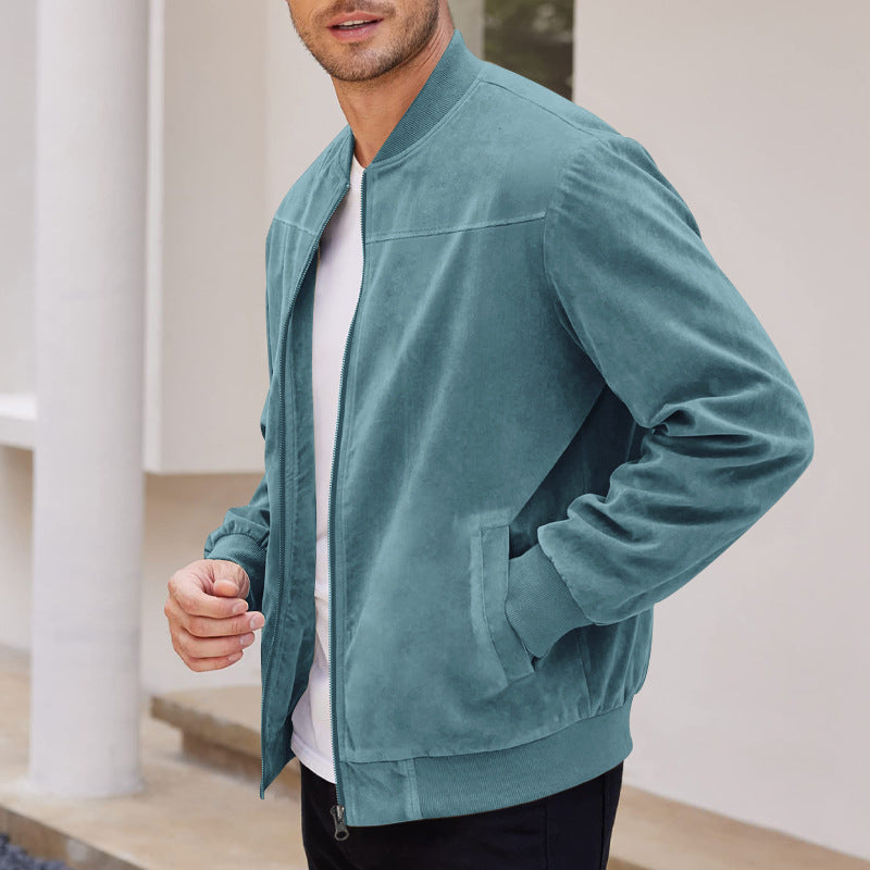 Casual Retro Long Sleeve Cardigan Jacket Male