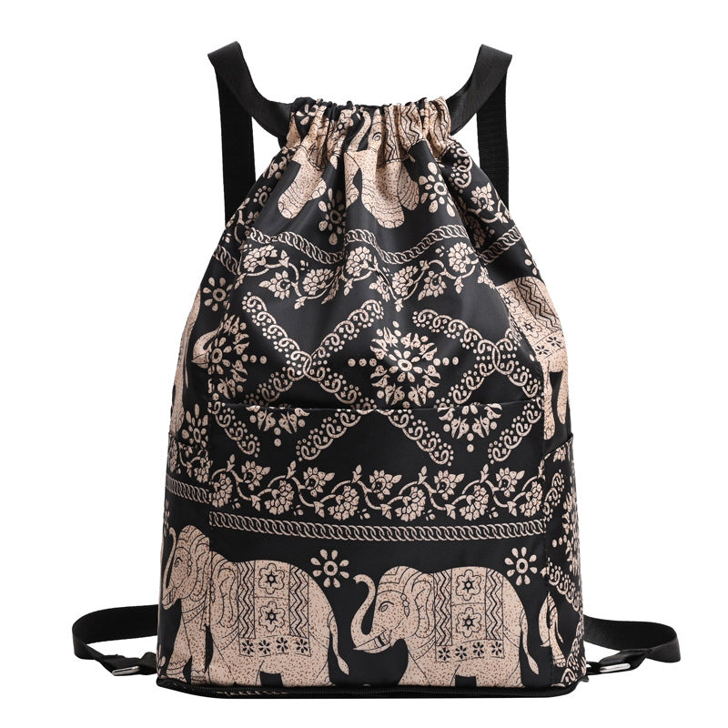 Women's Stylish And Portable Foldable Basketball Drawstring Bag