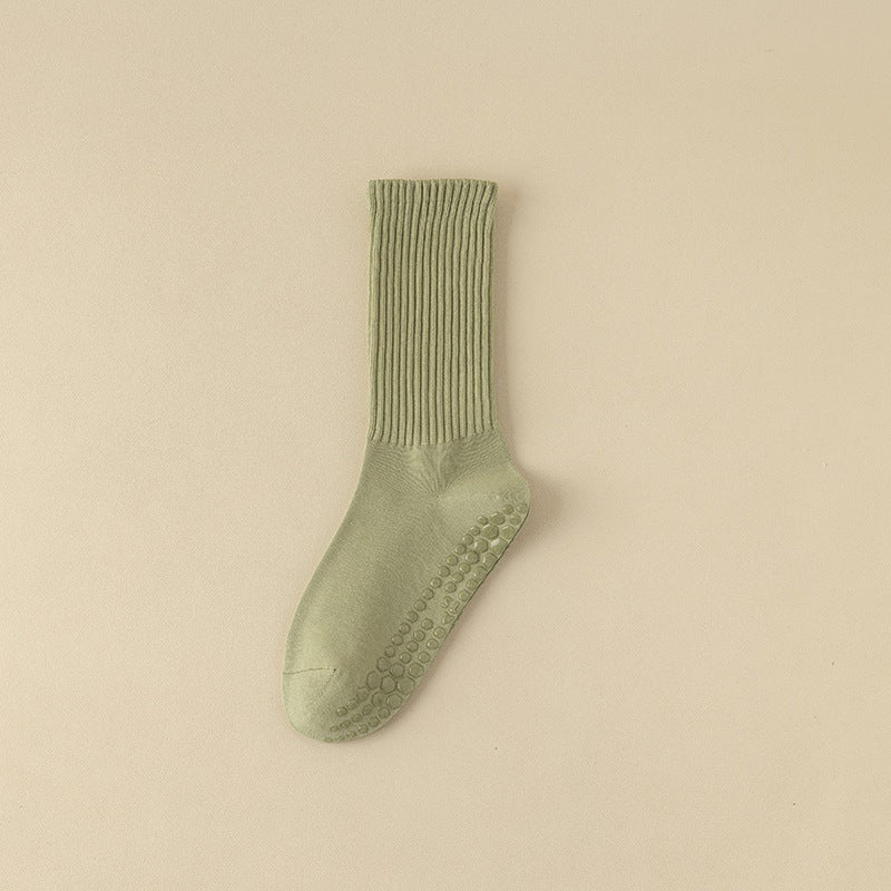 Women's Pilates Mid-calf Silicone Non-slip Yoga Socks