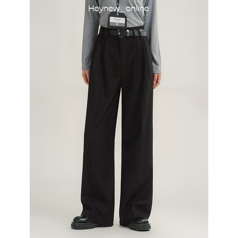 Spring And Autumn Slimming Loose Straight Suit Pants Trousers