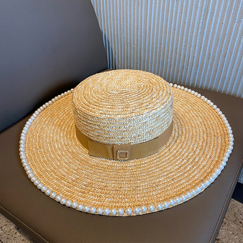 Pearl Element Natural Straw Big Brim