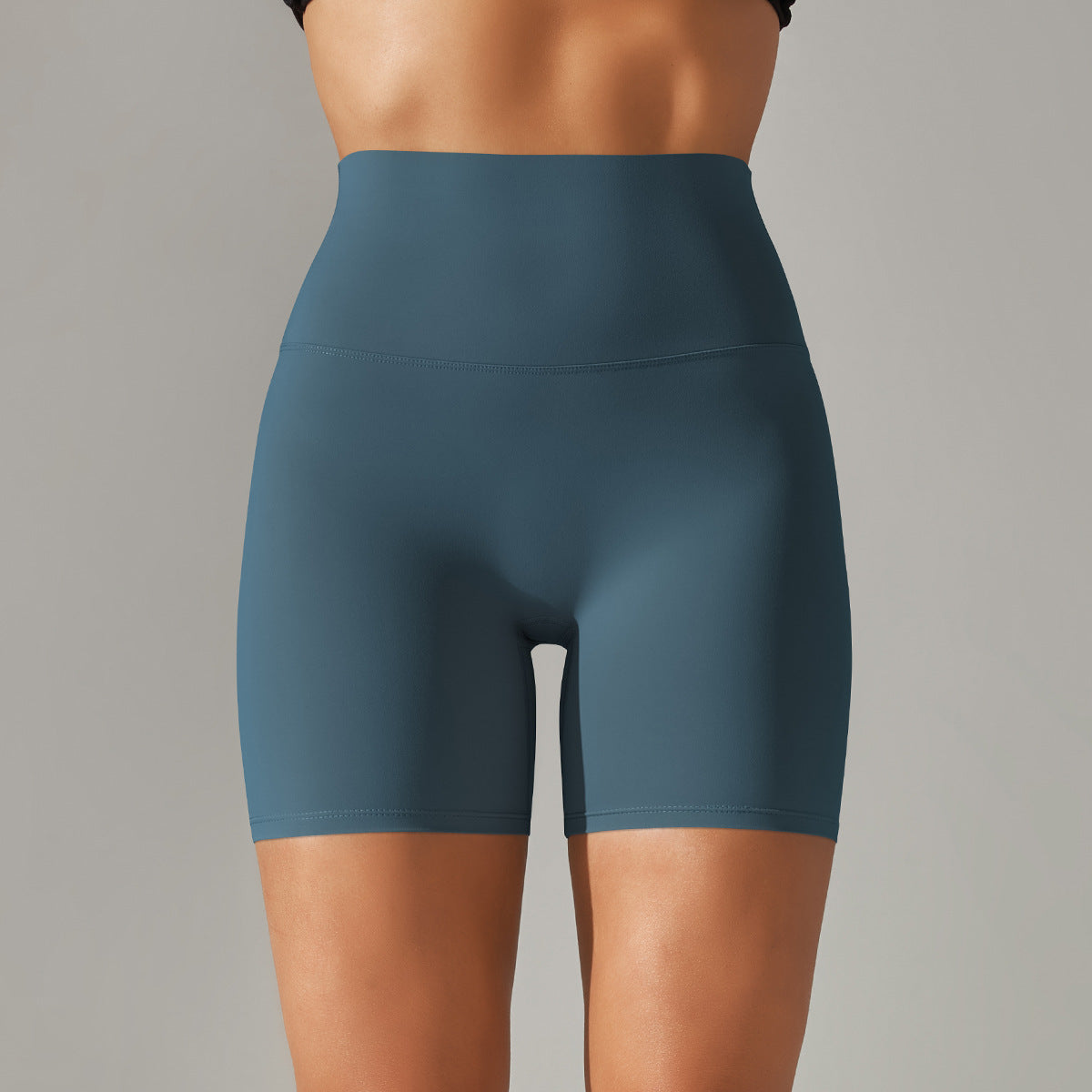 High Waist Peach Hip Tight Belly Trimming Sports Short Shorts