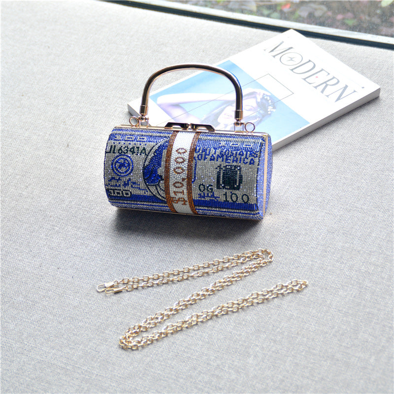 Diamant Fashion Dollar Taske Rhinestone Festtaske