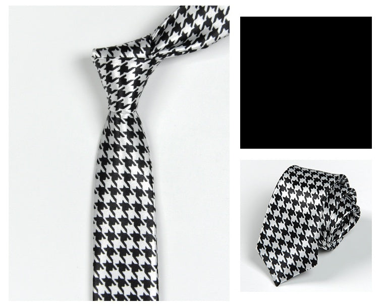 Polyester Knitted Striped Tie Women Matching Shirt