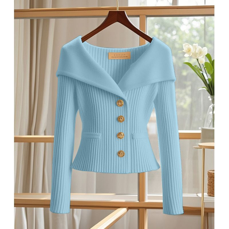 Elegant Knitted Casual Top For Women