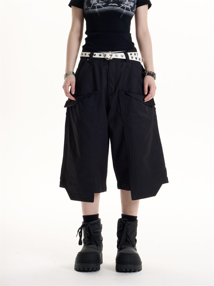 American Retro Hot Girl Style Tooling Wide-leg Casual Pants