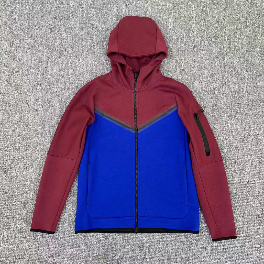 Chest Adhesive Tape Sleeve Arm Zipper Pocket Coat