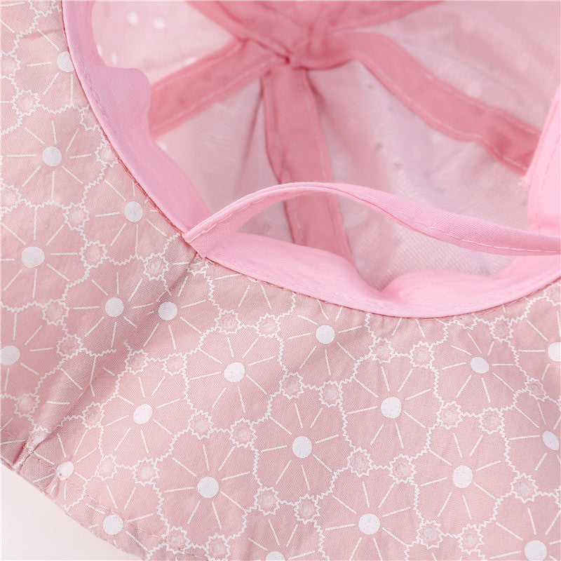 Girls Spring And Autumn Thin Large Brim Sunscreen Hat