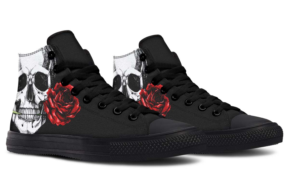 Printed Couple High-top Canvas Shoes