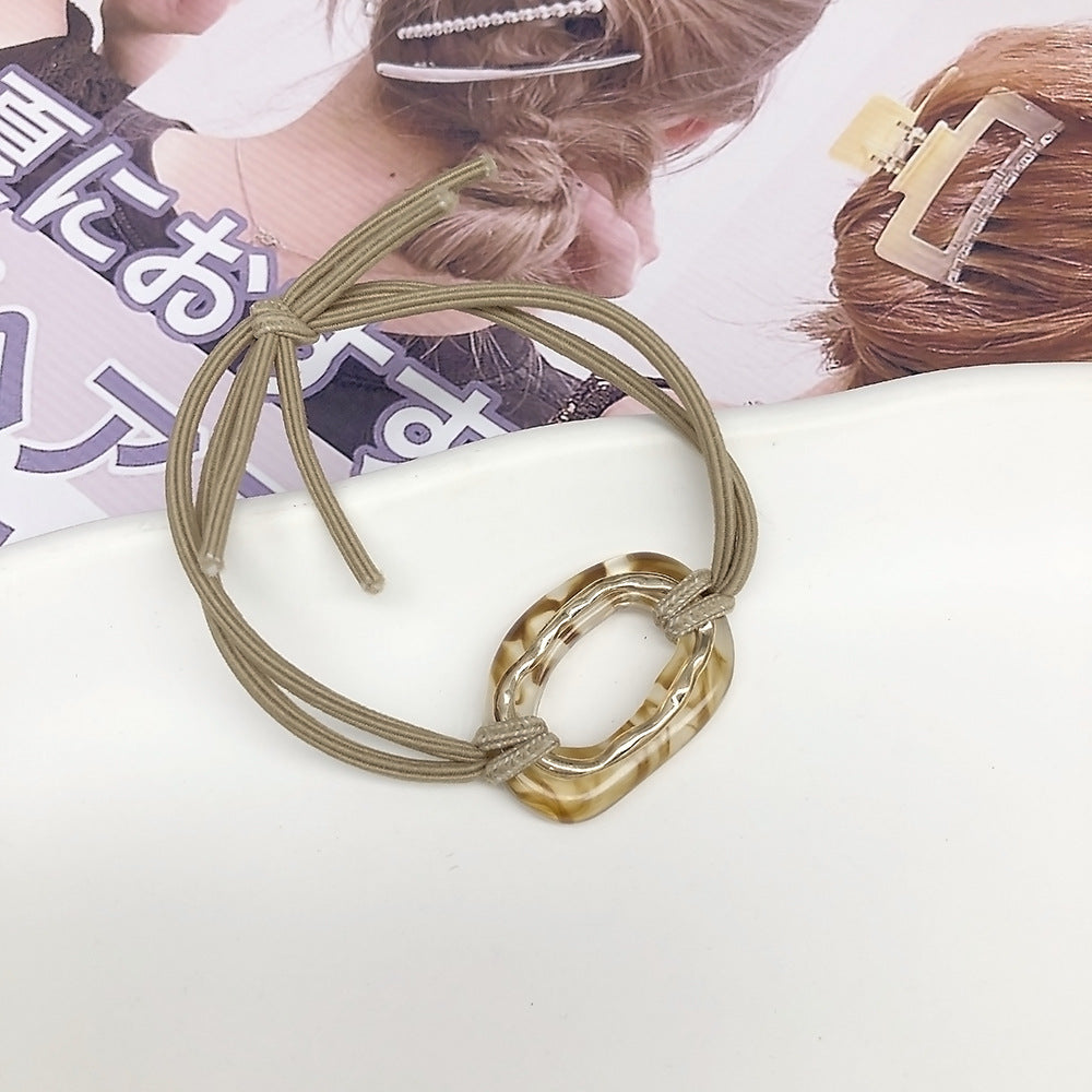 Japanese Style Simple Rubber Headband Head Rope Acetic Acid Ornament