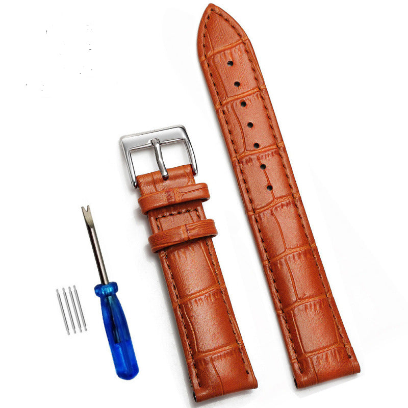 Comfortable Cowhide Genuine Leather Watch Strap