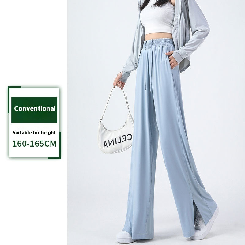 High Waist Drooping Straight Wide-leg Pants Versatile Slimming Loose