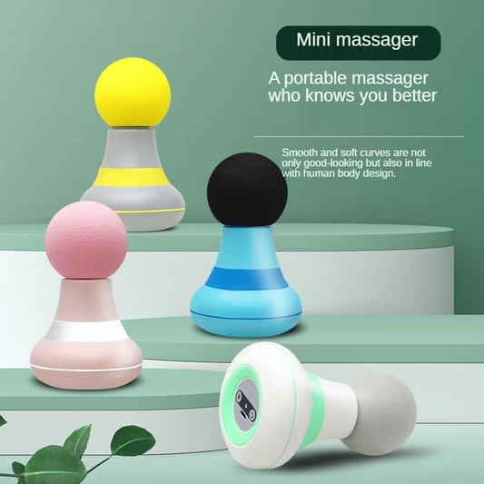 Ny Mini Massageapparat Muskelafslapper Fascia Gun Smart Kropsmuskelafslapper Vibrerende Bærbar Lomme Fascia Gun til Mænd og Kvinder