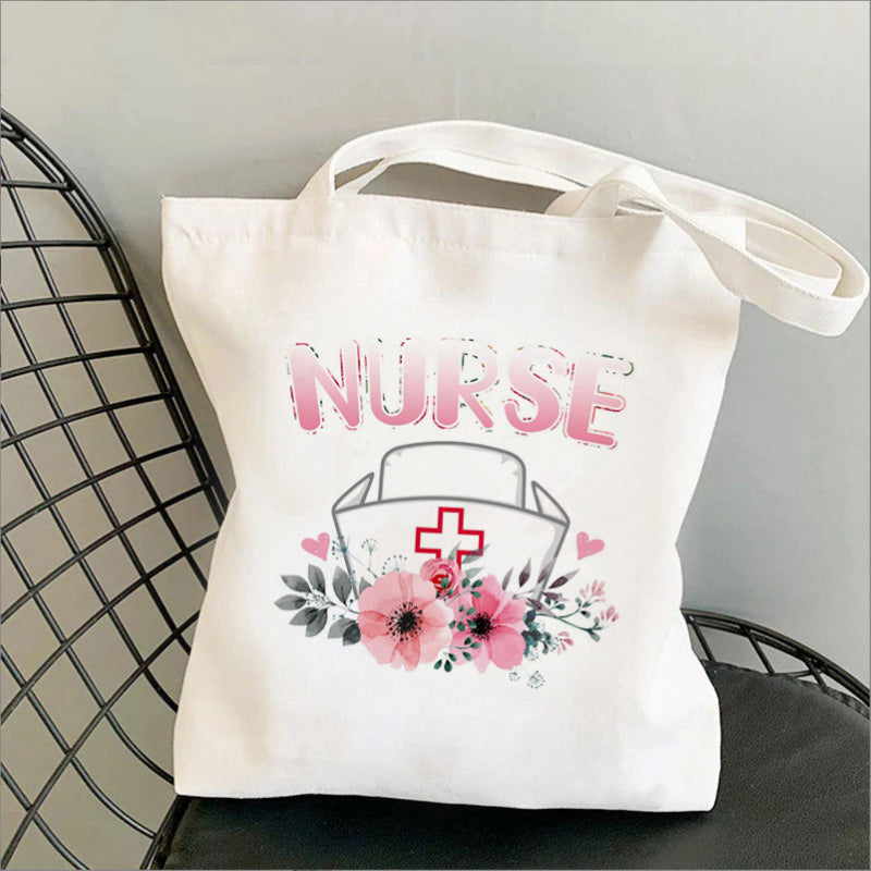Nursing Printed Canvas Bag