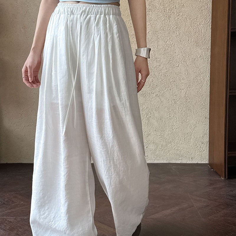 Versatile Casual Slim-fit Wide Leg Pants