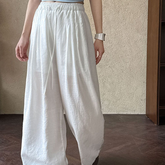 Versatile Casual Slim-fit Wide Leg Pants