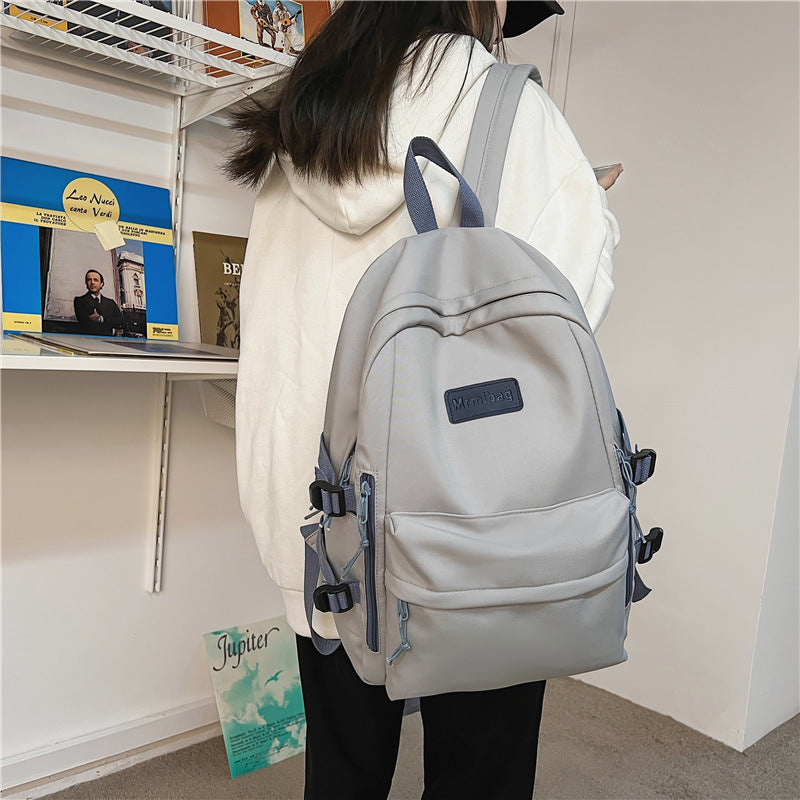 Original Knitted Houndstooth Simple Versatile Large Capacity Backpack