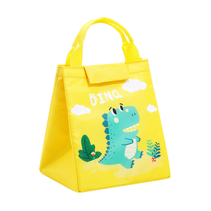 New Cartoon Student Lunch Bag Oxford Cloth Insulation