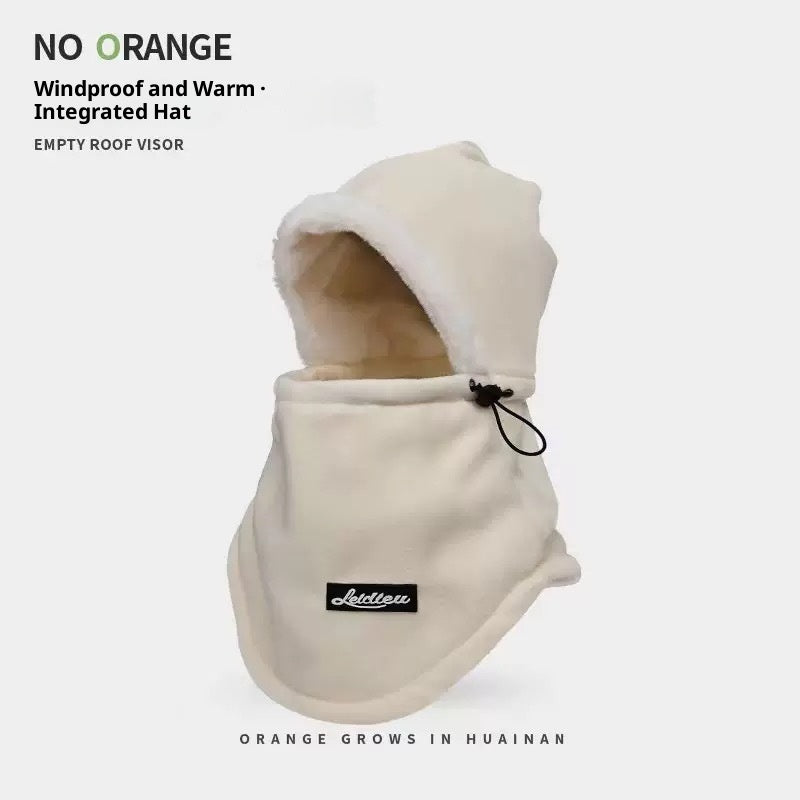 Windproof Riding Scarf Integrated Hat
