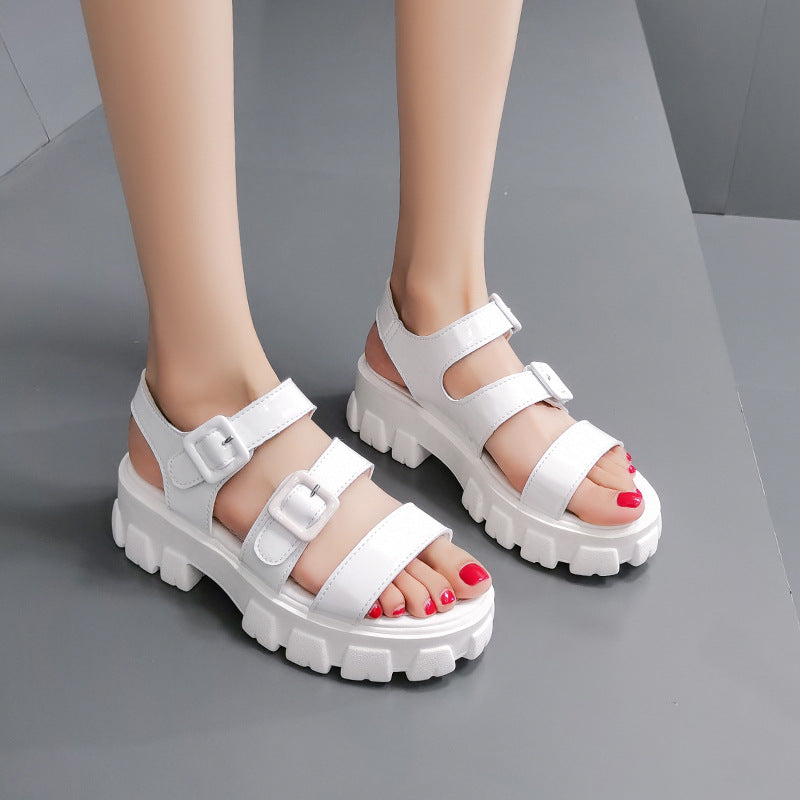 Sponge Cake Heightened Leisure Student Flat Beach Shoes