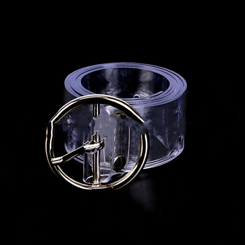 Transparent Belt Circle Buckle Love Buckle