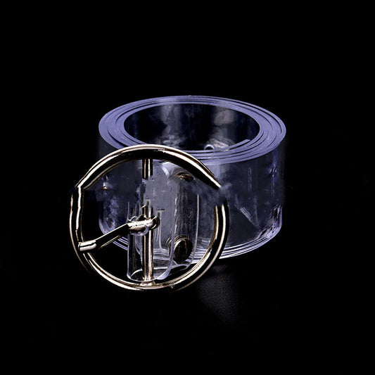 Transparent Belt Circle Buckle Love Buckle