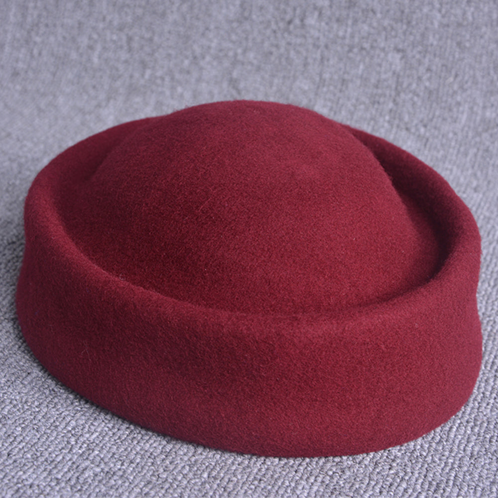 Women's Woolen  European And American Original Single Top Hat