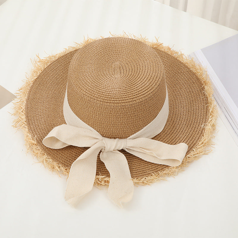 Summer Ladies Sunscreen Braided Straw Hat