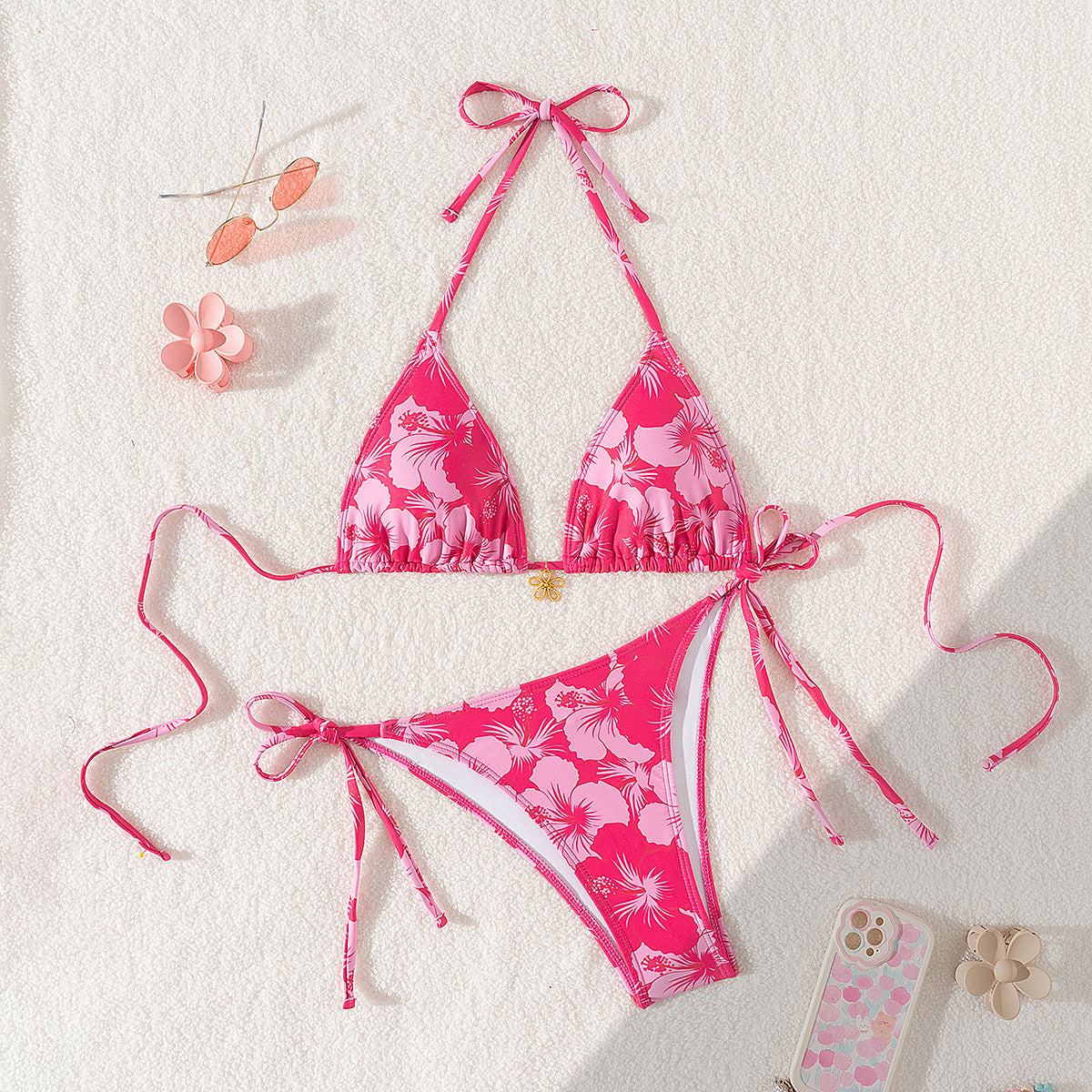 Lace-up Swimwear Deluxe Bikini Set