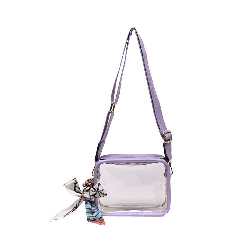 Wide Shoulder PVC Single Shoulder Diagonal Cross Phone Bag