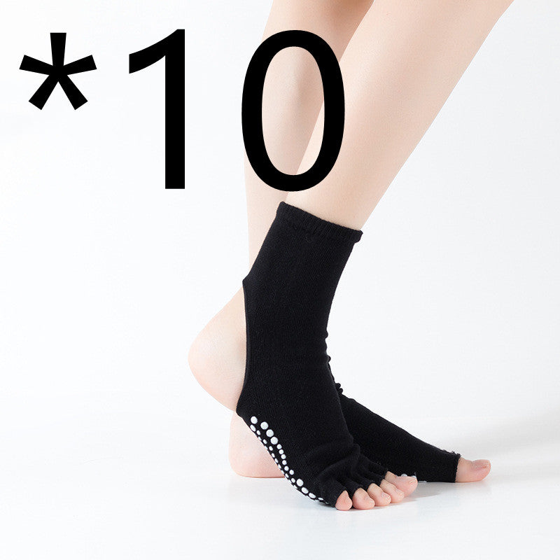 Women's Mid-tube Five-finger Split-finger Yoga Socks