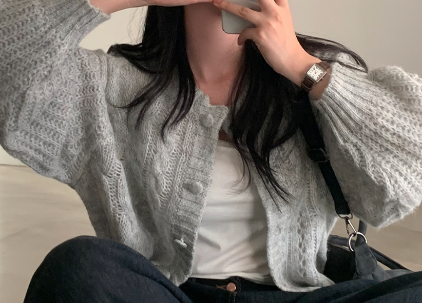 Retro Løs Stil Sweaterjakke Vinter til Kvinder