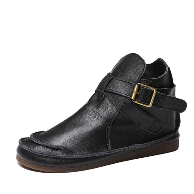 Literary Retro Martin Boots Women Leather