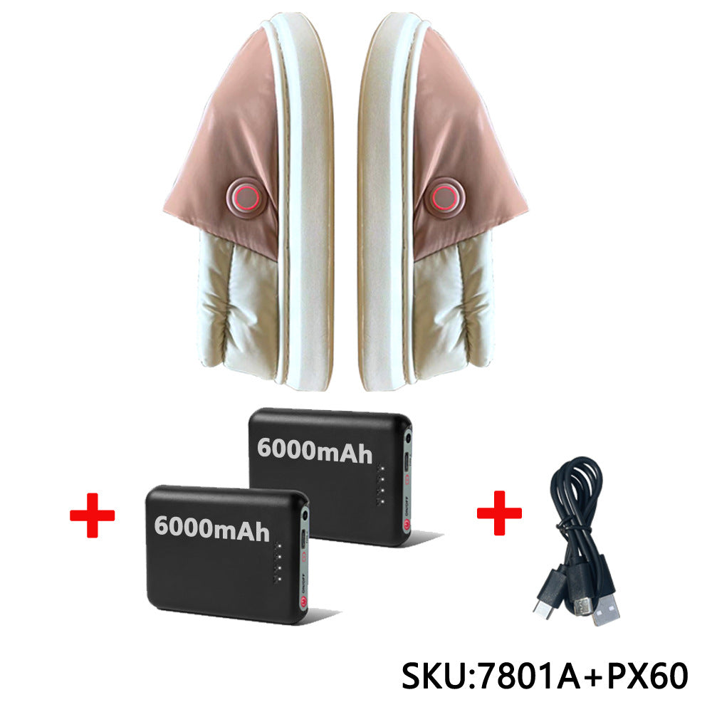 Long Endurance Battery Heating Cotton Shoes Warm Feet Heating Slippers